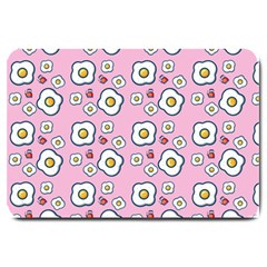 Eggs Pink Large Doormat  by snowwhitegirl