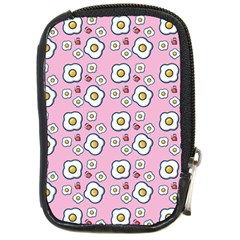 Eggs Pink Compact Camera Leather Case by snowwhitegirl