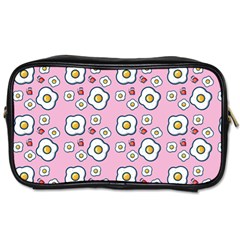 Eggs Pink Toiletries Bag (one Side) by snowwhitegirl