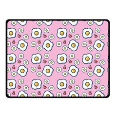 Eggs Pink Double Sided Fleece Blanket (small)  by snowwhitegirl