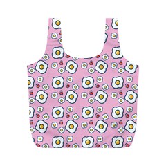 Eggs Pink Full Print Recycle Bag (m) by snowwhitegirl