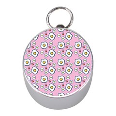 Eggs Pink Mini Silver Compasses by snowwhitegirl