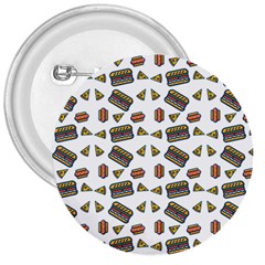 Fast Food White 3  Buttons by snowwhitegirl