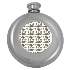 Fast Food White Round Hip Flask (5 Oz) by snowwhitegirl