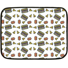 Fast Food White Double Sided Fleece Blanket (mini)  by snowwhitegirl