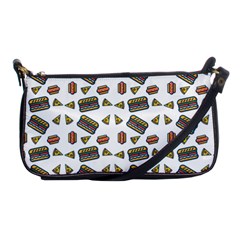 Fast Food White Shoulder Clutch Bag by snowwhitegirl