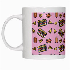 Fast Food Pink White Mugs by snowwhitegirl