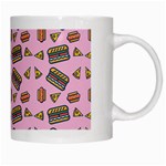 Fast Food Pink White Mugs Right