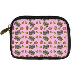 Fast Food Pink Digital Camera Leather Case by snowwhitegirl