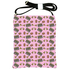 Fast Food Pink Shoulder Sling Bag by snowwhitegirl