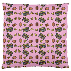 Fast Food Pink Standard Flano Cushion Case (one Side) by snowwhitegirl