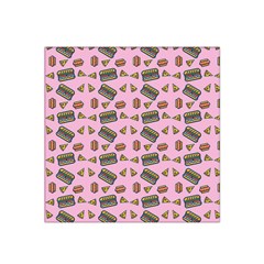 Fast Food Pink Satin Bandana Scarf by snowwhitegirl