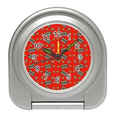 Fast Food Red Travel Alarm Clock by snowwhitegirl