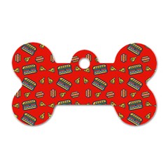 Fast Food Red Dog Tag Bone (one Side) by snowwhitegirl