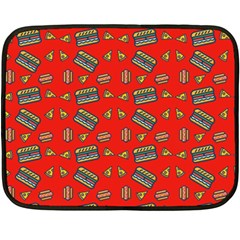 Fast Food Red Double Sided Fleece Blanket (mini)  by snowwhitegirl