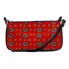 Fast Food Red Shoulder Clutch Bag by snowwhitegirl