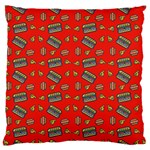 Fast Food Red Standard Flano Cushion Case (Two Sides) Back