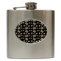 Fast Food Black Hip Flask (6 Oz) by snowwhitegirl