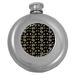 Fast Food Black Round Hip Flask (5 Oz) by snowwhitegirl