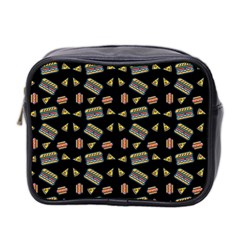 Fast Food Black Mini Toiletries Bag (two Sides) by snowwhitegirl