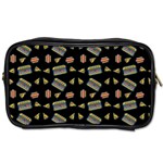 Fast Food Black Toiletries Bag (One Side) Front