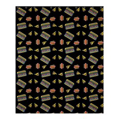 Fast Food Black Shower Curtain 60  X 72  (medium)  by snowwhitegirl