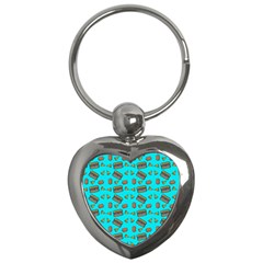 Fast Food Blue Key Chains (heart)  by snowwhitegirl