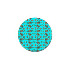 Fast Food Blue Golf Ball Marker by snowwhitegirl