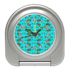 Fast Food Blue Travel Alarm Clock