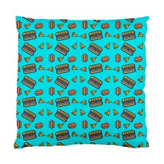 Fast Food Blue Standard Cushion Case (one Side) by snowwhitegirl