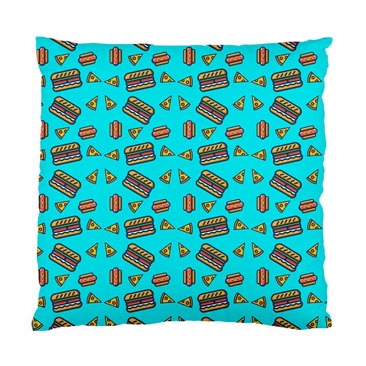 Fast Food Blue Standard Cushion Case (One Side)