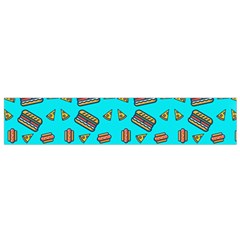 Fast Food Blue Small Flano Scarf by snowwhitegirl