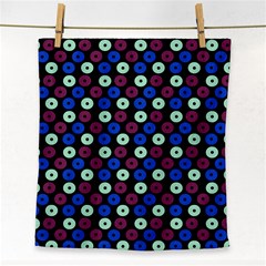 Eye Dots Blue Magenta Face Towel by snowwhitegirl