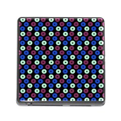 Eye Dots Blue Magenta Memory Card Reader (square 5 Slot) by snowwhitegirl