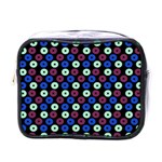 Eye Dots Blue Magenta Mini Toiletries Bag (One Side) Front