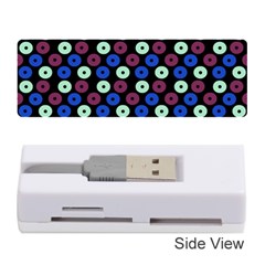 Eye Dots Blue Magenta Memory Card Reader (stick) by snowwhitegirl