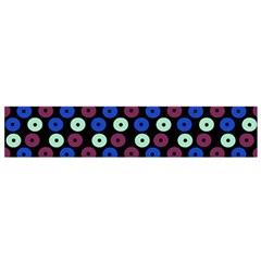 Eye Dots Blue Magenta Small Flano Scarf by snowwhitegirl