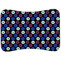 Eye Dots Blue Magenta Velour Seat Head Rest Cushion by snowwhitegirl