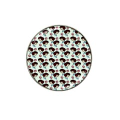 Redhead Girl Blue Hat Clip Ball Marker (10 Pack) by snowwhitegirl