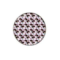 Redhead Girl Pink Hat Clip Ball Marker