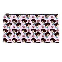 Redhead Girl Pink Pencil Cases