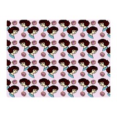 Redhead Girl Pink Double Sided Flano Blanket (mini) 