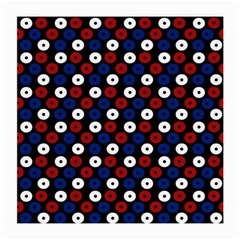 Eye Dots Red Blue Medium Glasses Cloth by snowwhitegirl