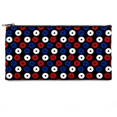 Eye Dots Red Blue Pencil Cases