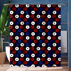 Eye Dots Red Blue Shower Curtain 60  X 72  (medium) 