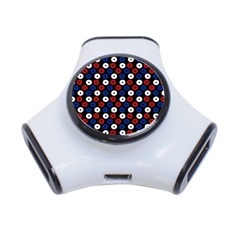 Eye Dots Red Blue 3-port Usb Hub by snowwhitegirl