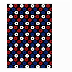 Eye Dots Red Blue Small Garden Flag (two Sides) by snowwhitegirl