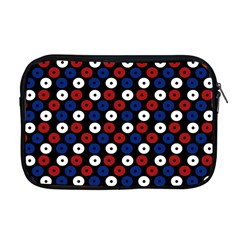 Eye Dots Red Blue Apple Macbook Pro 17  Zipper Case by snowwhitegirl