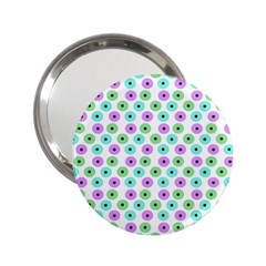 Eye Dots Green Violet 2 25  Handbag Mirrors by snowwhitegirl