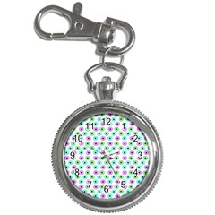 Eye Dots Green Violet Key Chain Watches by snowwhitegirl